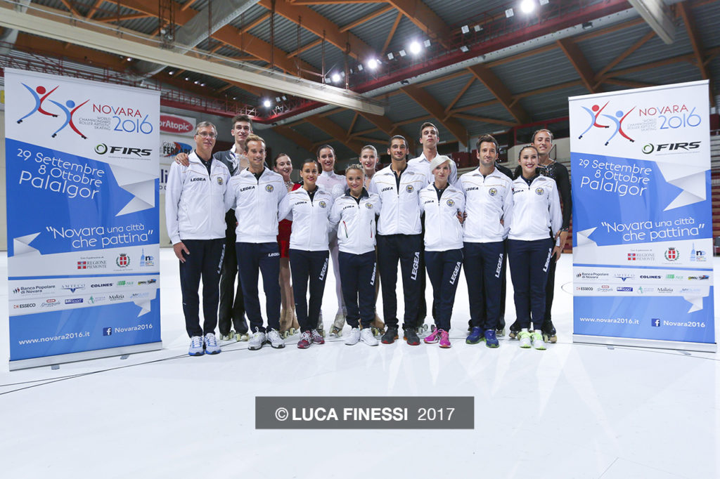 Fotografia sportiva. Mondiali di Pattinaggio Novara 2016. Foto di Luca Finessi.